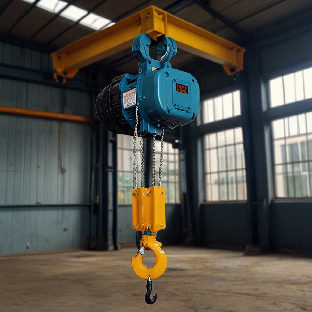 Use 4 Button Hoist Crane for lifting